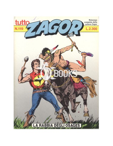 Tutto Zagor numero 119 -  La rabbia degli Osages