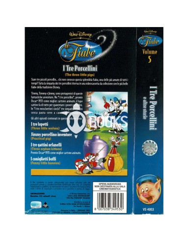 VHS Walt Disney - I Tre Porcellini