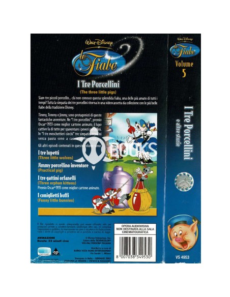 VHS Walt Disney - I Tre Porcellini
