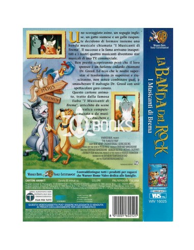 VHS La Banda del Rock - I Musicanti di Brema